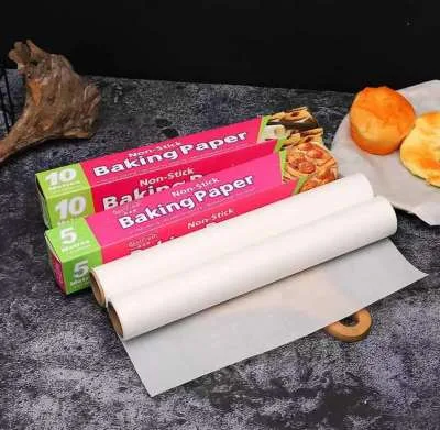LST 5/10M Parchment Baking Paper Parchment Non-Stick Siliconized Convenient Recyclable Baking Sheets Kitchens Heat-Resistant Waterproof Parchment Paper Roll for Grill, Cook, Steam, Air Fryers, Bakery, BBQ, Party